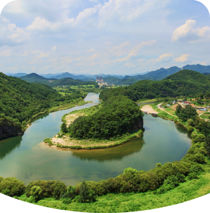 선암마을 한반도지형